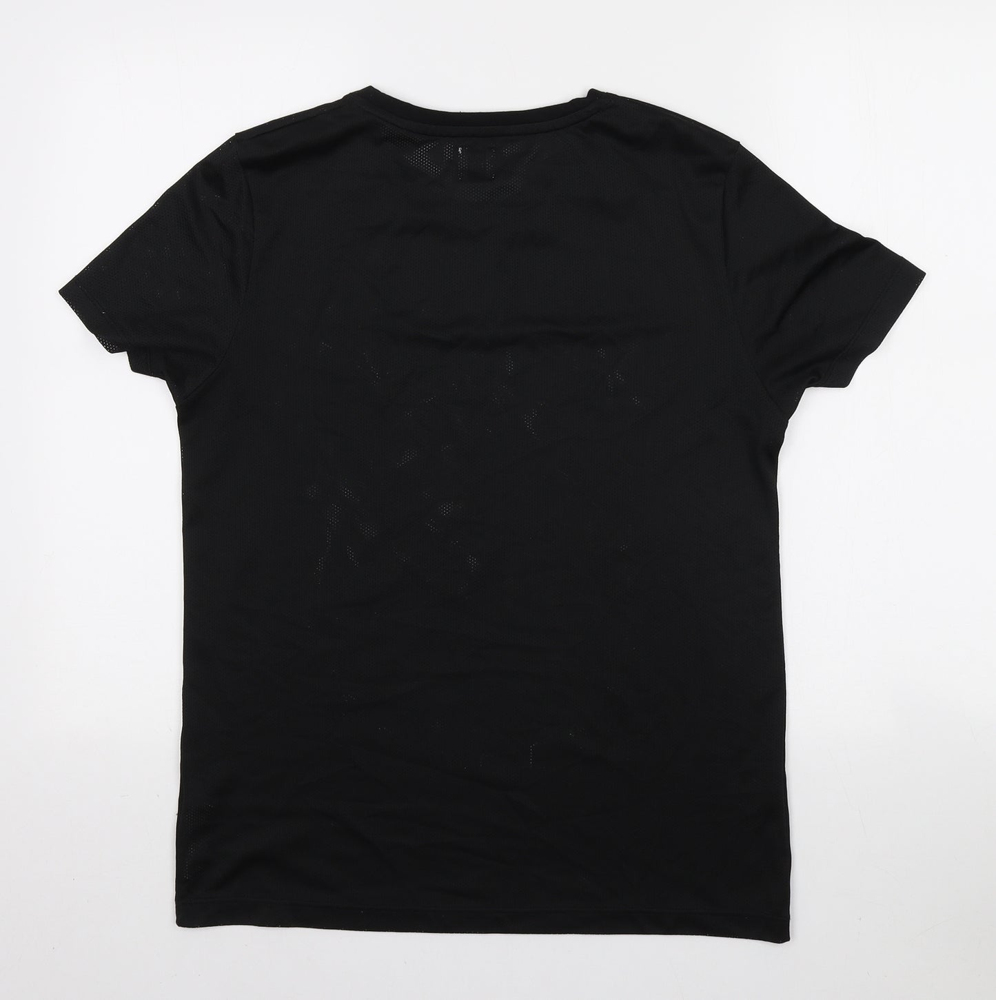 ASOS Mens Black Polyester Basic T-Shirt Size M Round Neck Pullover - New York 89