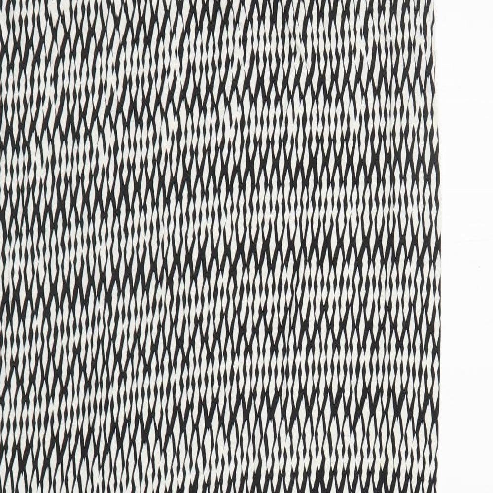 Atmosphere Womens Black Geometric Viscose Maxi Skirt Size 10