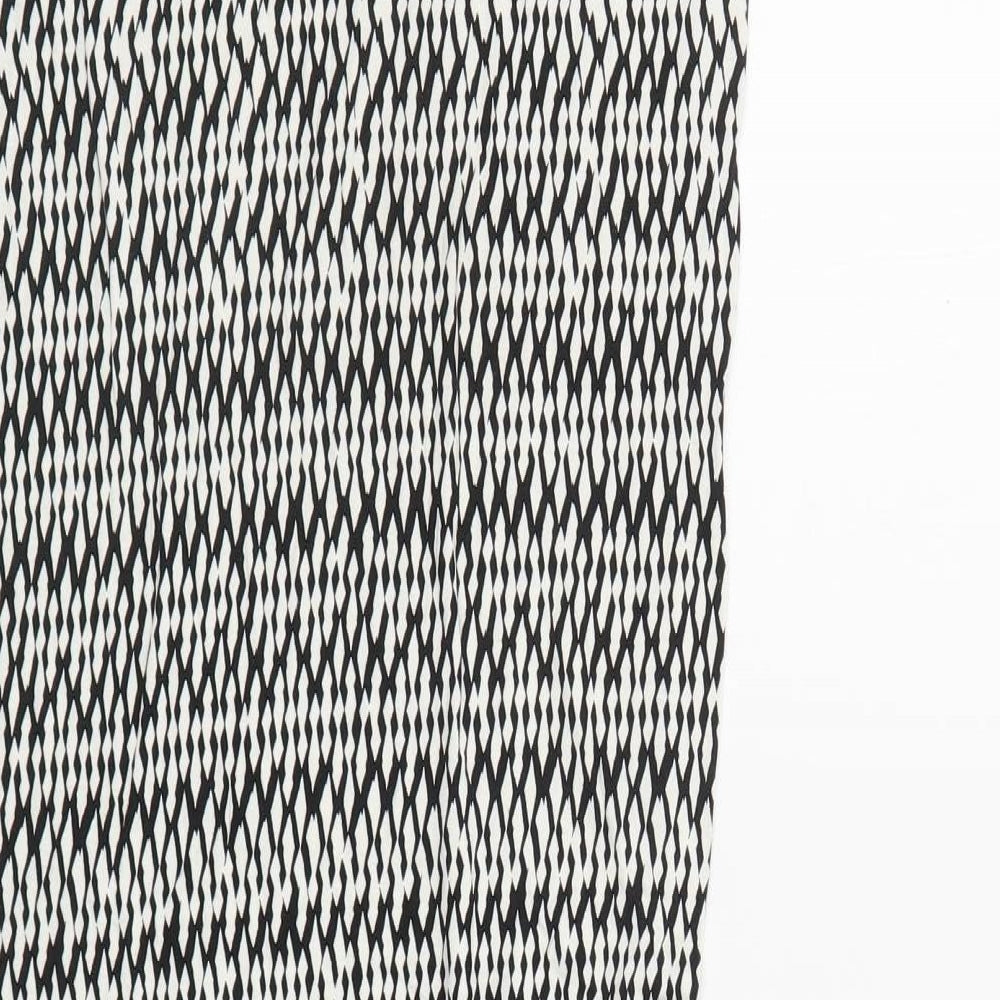 Atmosphere Womens Black Geometric Viscose Maxi Skirt Size 10