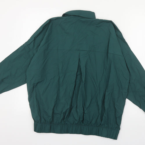 Khaadi Womens Green Viscose Basic Button-Up Size M Collared