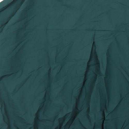 Khaadi Womens Green Viscose Basic Button-Up Size M Collared