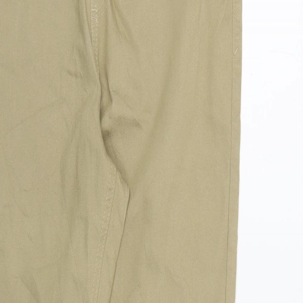 Marks and Spencer Womens Beige Cotton Jegging Jeans Size 14 L31 in Regular