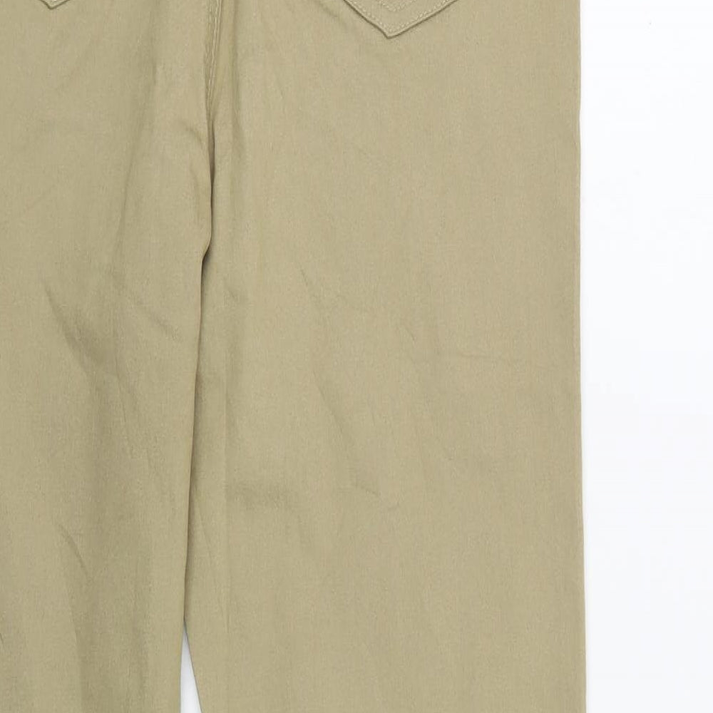Marks and Spencer Womens Beige Cotton Jegging Jeans Size 14 L31 in Regular