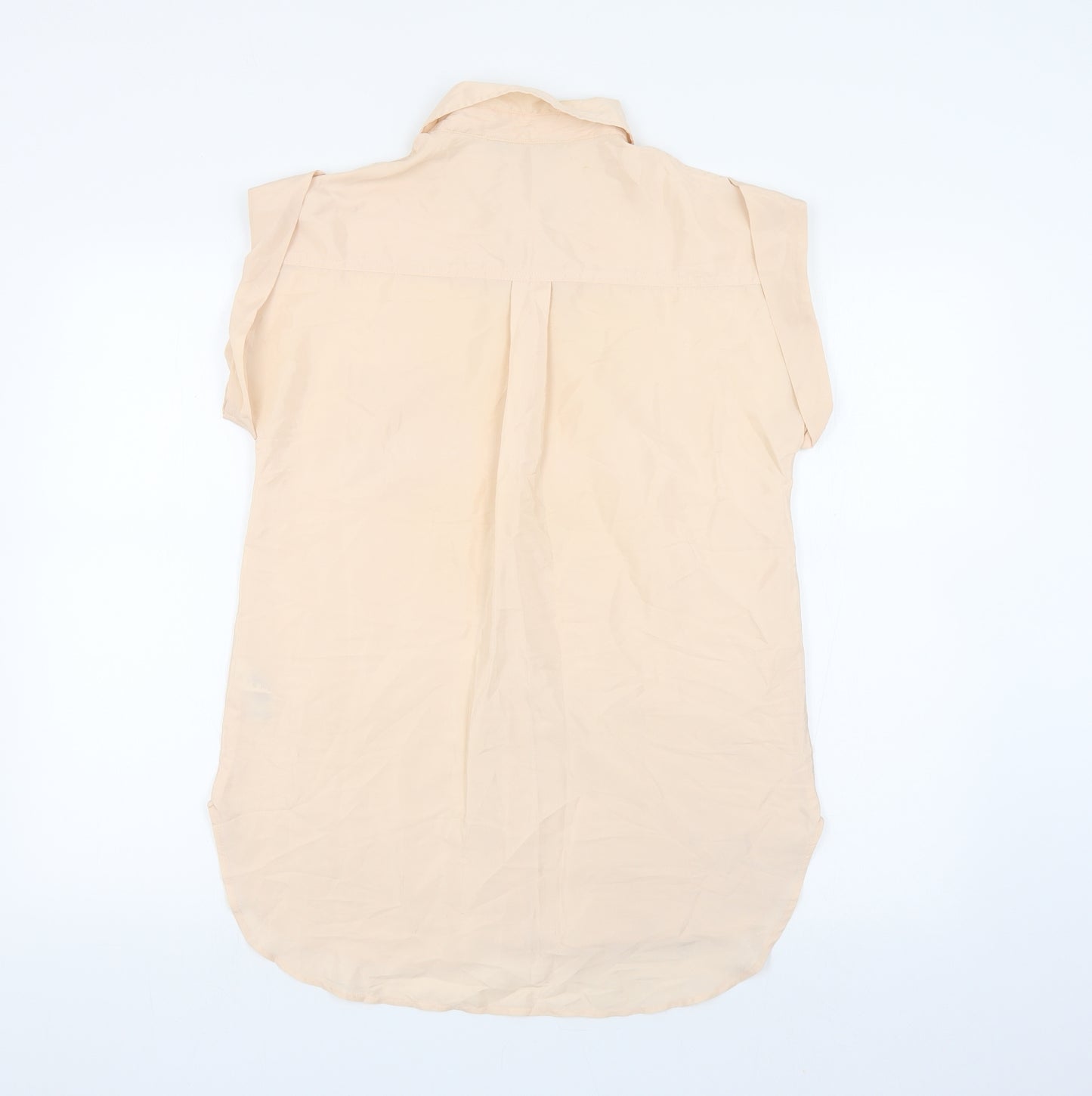 Dorothy Perkins Womens Pink Polyester Basic Button-Up Size 8 Collared