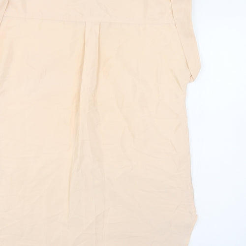 Dorothy Perkins Womens Pink Polyester Basic Button-Up Size 8 Collared