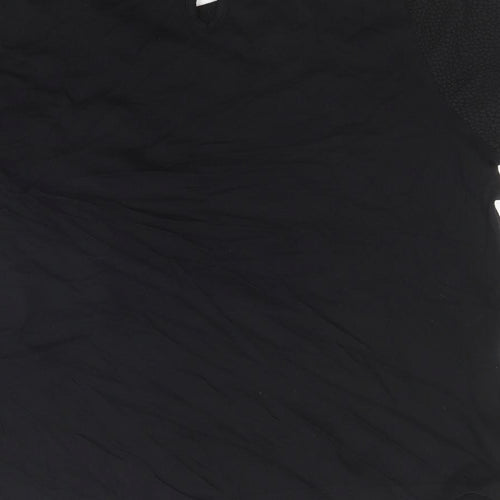 Originals Womens Black Polyester Basic T-Shirt Size 20 Round Neck