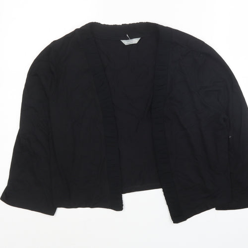 Per Una Womens Black V-Neck Viscose Cardigan Jumper Size 14