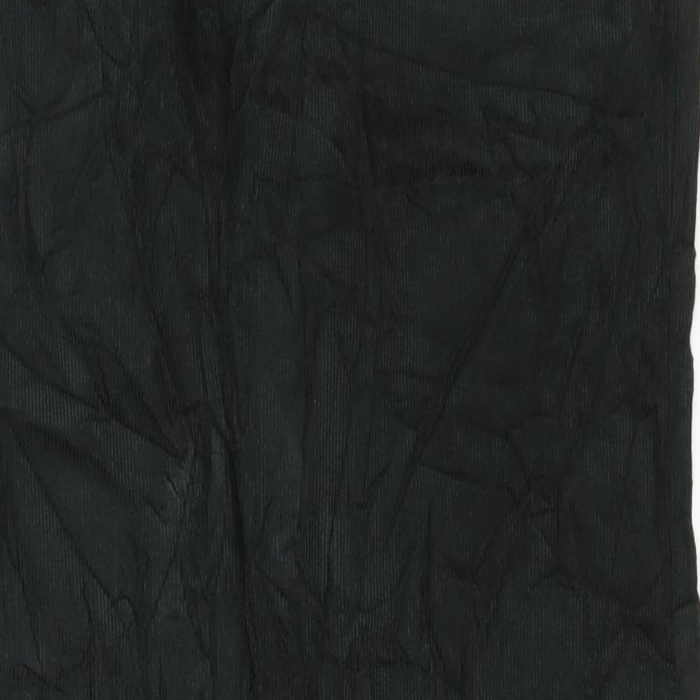 Marks and Spencer Mens Green Cotton Trousers Size 34 in L33 in Regular Button