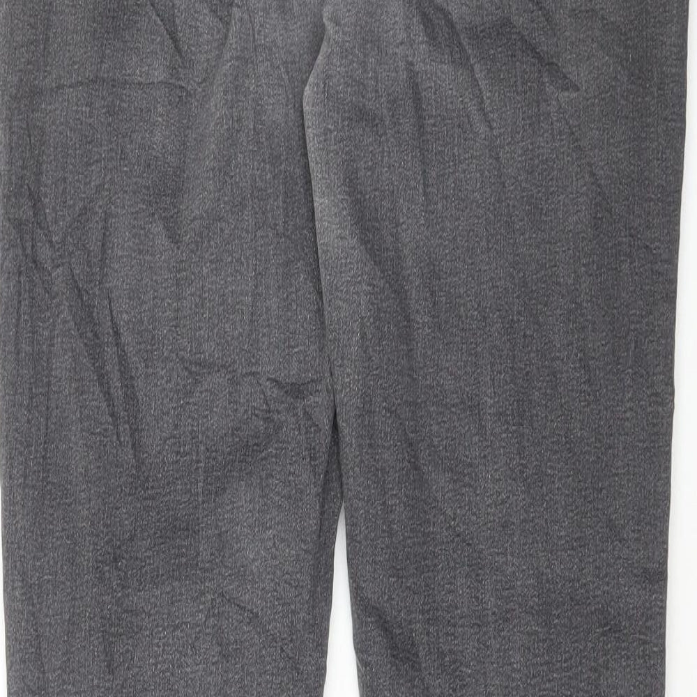 Marks and Spencer Womens Grey Cotton Skinny Jeans Size 12 L29 in Regular Button