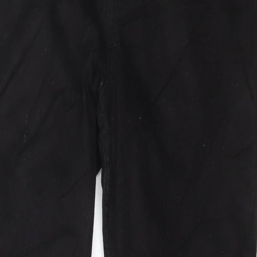 Marks and Spencer Womens Black Cotton Skinny Jeans Size 10 L28 in Regular Button