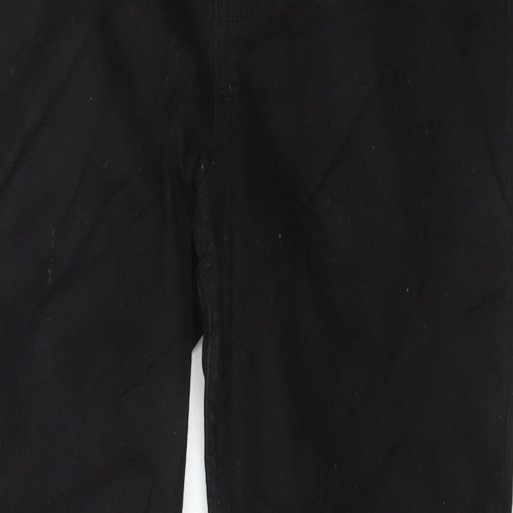 Marks and Spencer Womens Black Cotton Skinny Jeans Size 10 L28 in Regular Button