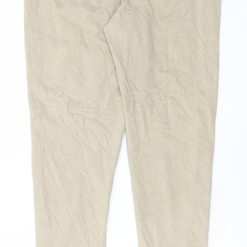 Marks and Spencer Womens Beige Cotton Jegging Jeans Size 10 L28 in Regular