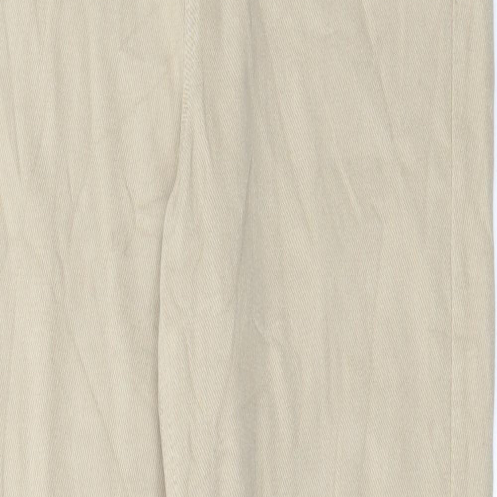 Marks and Spencer Womens Beige Cotton Jegging Jeans Size 10 L28 in Regular