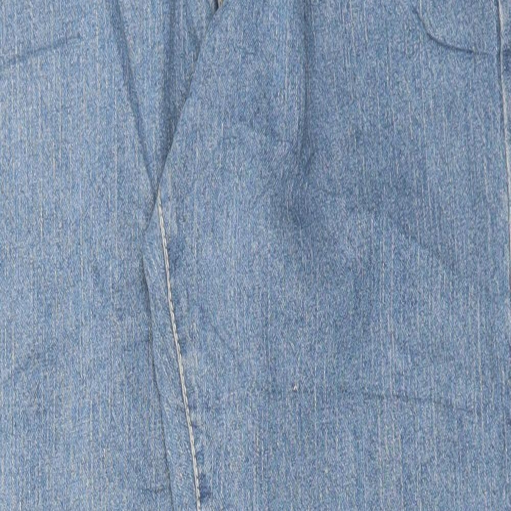 Easy Mens Blue Cotton Straight Jeans Size 32 in L29 in Regular Button