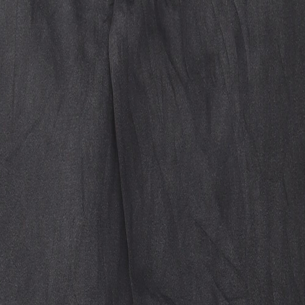 Marks and Spencer Womens Black Cotton Straight Jeans Size 16 L30 in Regular Button