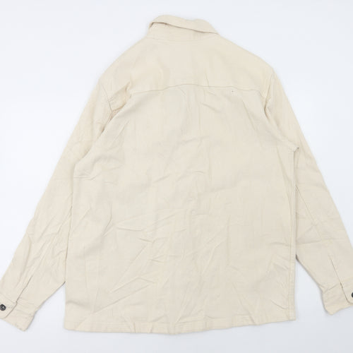 Marks and Spencer Mens Beige Jacket Size L Snap
