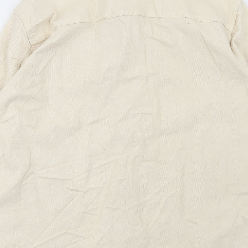 Marks and Spencer Mens Beige Jacket Size L Snap