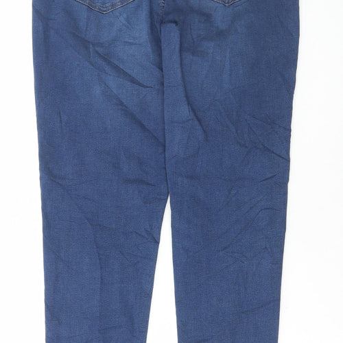 Marks and Spencer Womens Blue Cotton Jegging Jeans Size 14 L30 in Regular