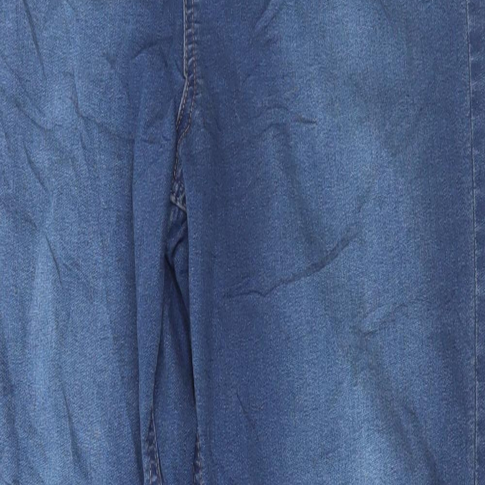 Marks and Spencer Womens Blue Cotton Jegging Jeans Size 14 L30 in Regular