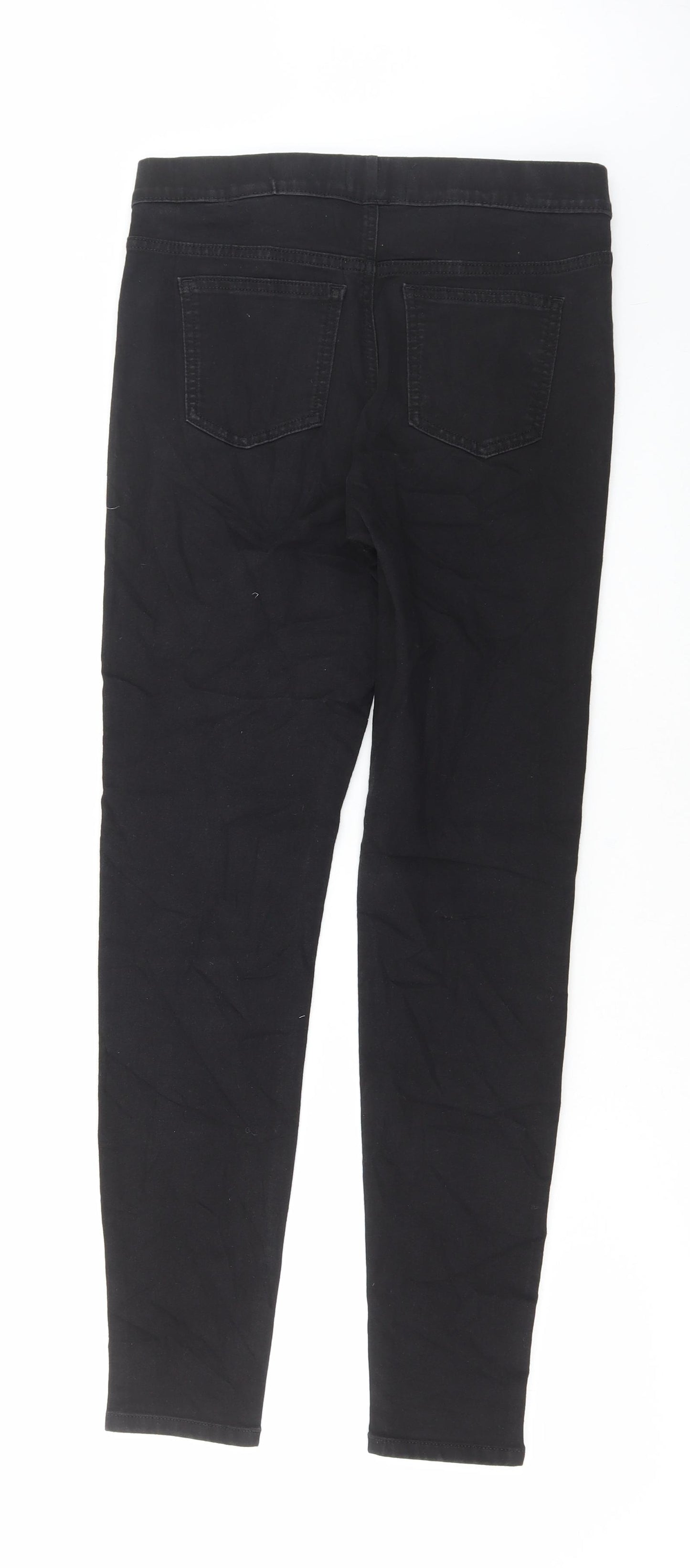 Marks and Spencer Womens Black Cotton Jegging Jeans Size 10 L29 in Regular