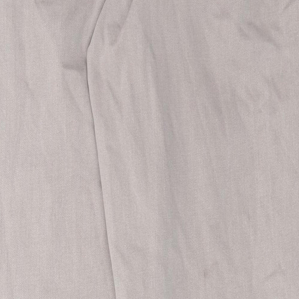 Marks and Spencer Womens Purple Cotton Tapered Jeans Size 14 L28 in Regular Button