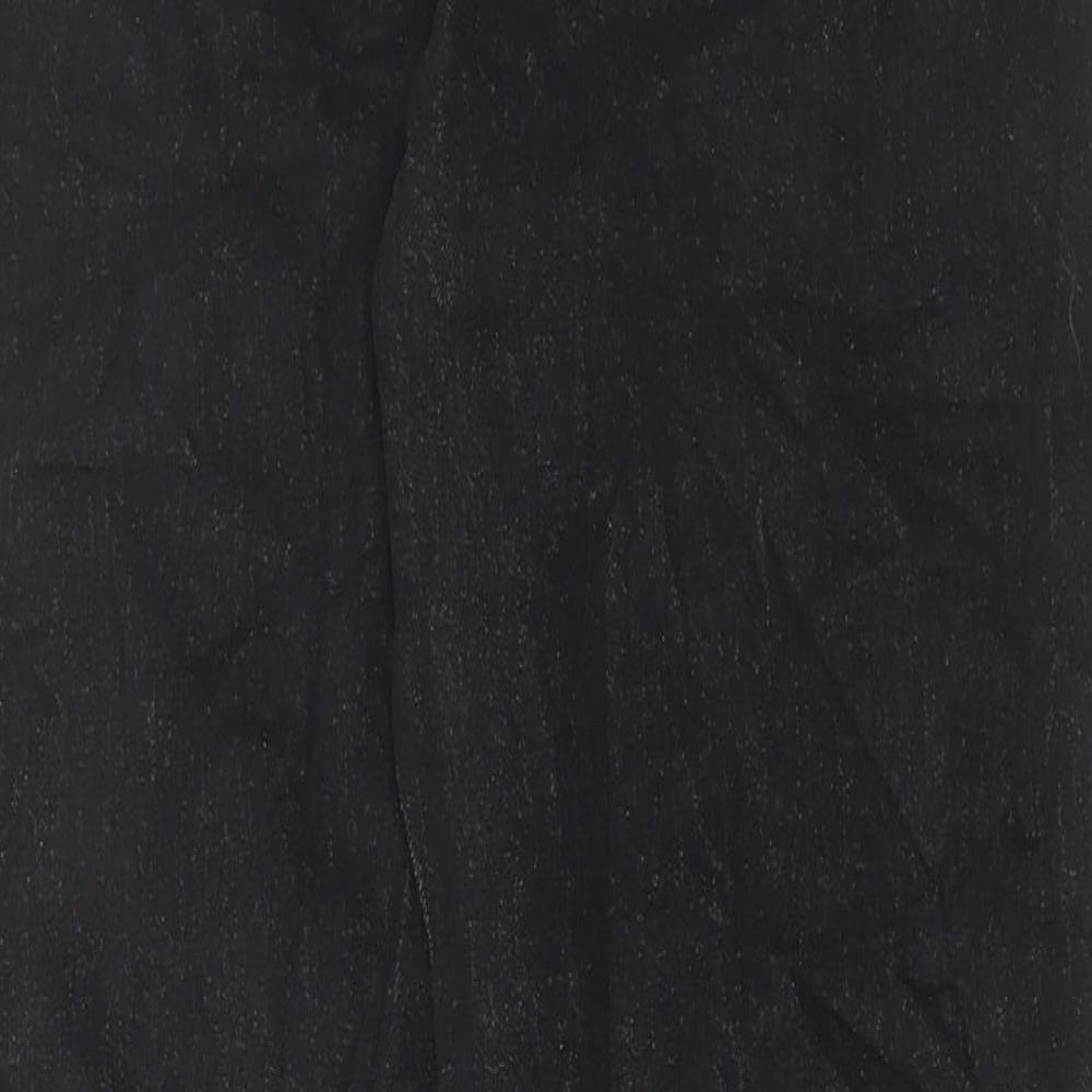 Marks and Spencer Womens Black Cotton Skinny Jeans Size 10 L28 in Regular Button