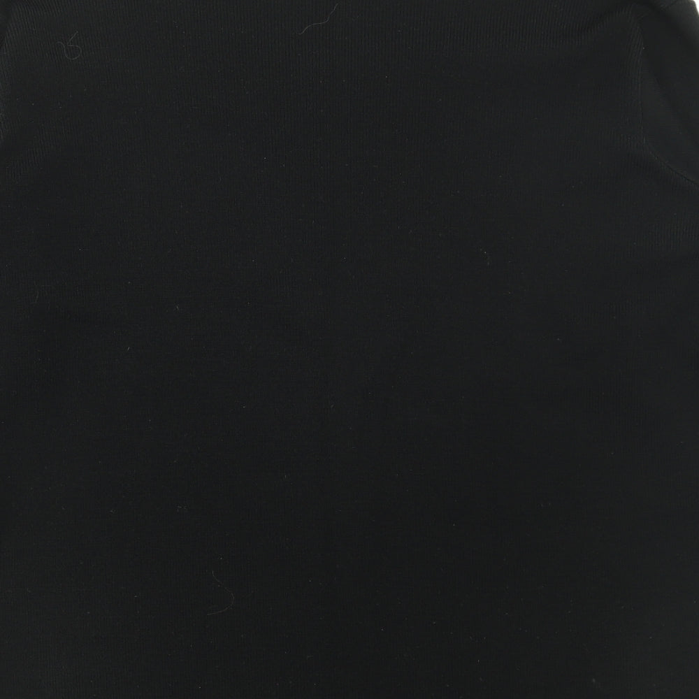 Marks and Spencer Womens Black Scoop Neck Acrylic Pullover Jumper Size 16