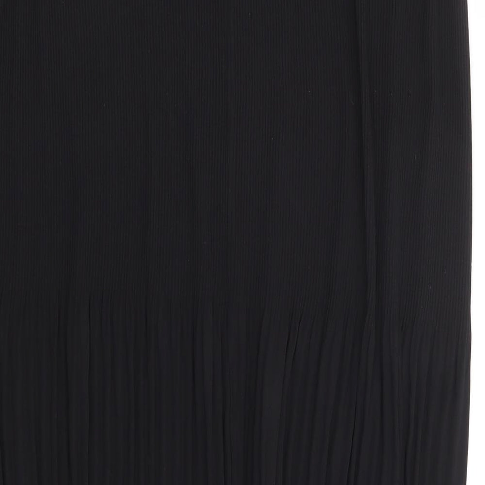 Primark Womens Black Polyester Pleated Skirt Size 16