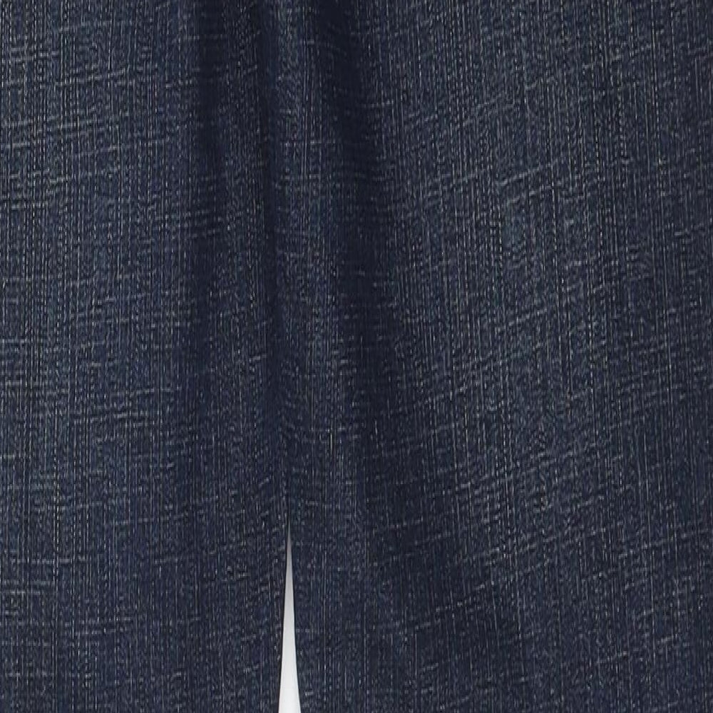 NEXT Womens Blue 100% Cotton Straight Jeans Size 10 L38 in Slim Zip