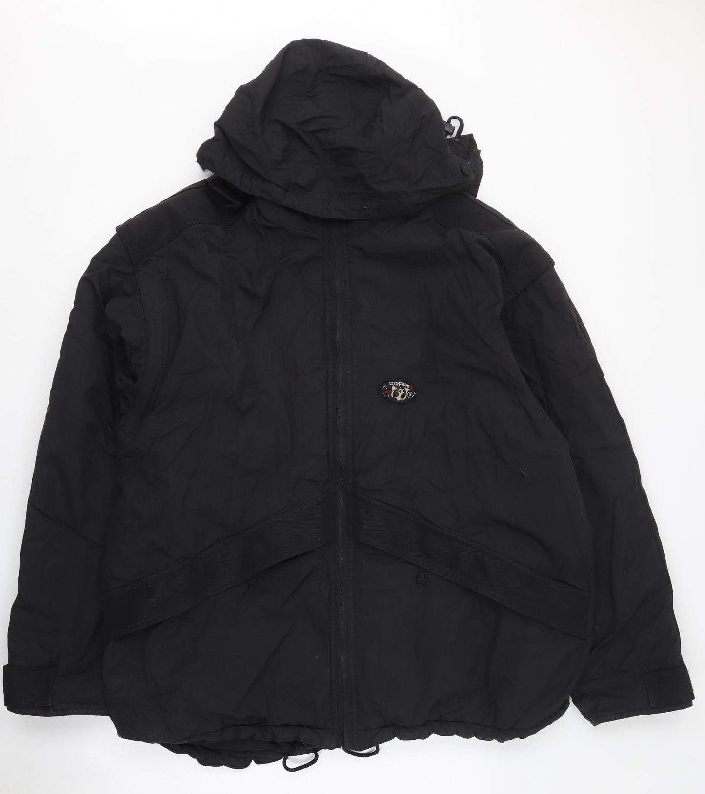 Trespass Mens Black Puffer Jacket Coat Size XL Zip