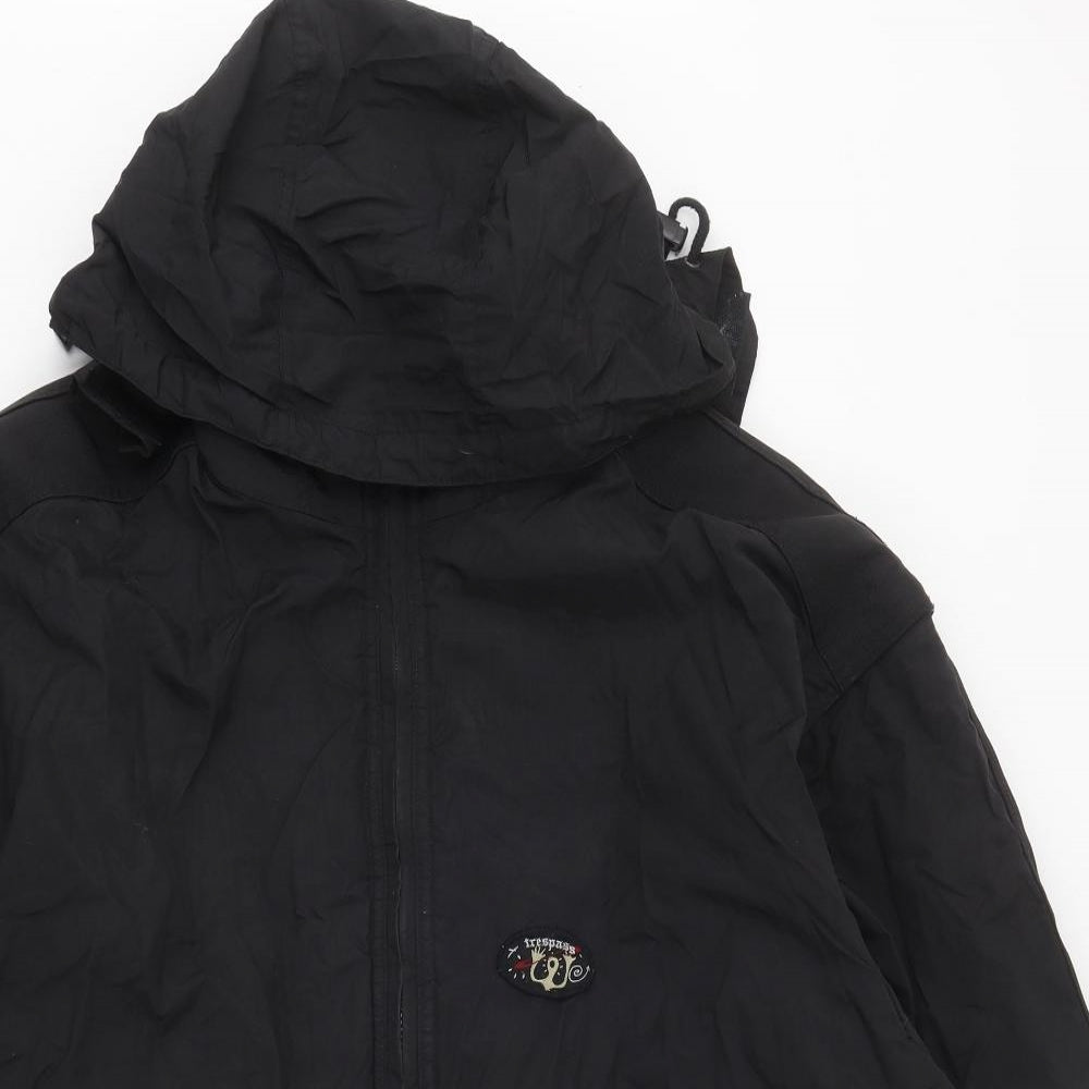 Trespass Mens Black Puffer Jacket Coat Size XL Zip