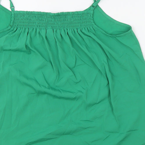 George Womens Green Polyester Camisole Tank Size 16 V-Neck