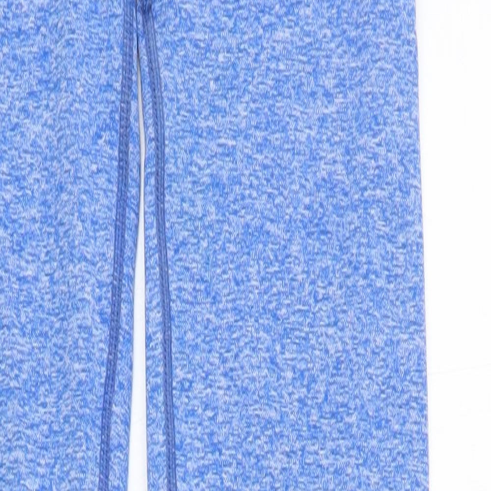 Gymshark Womens Blue Cotton Compression Leggings Size S L27 in Regular Pullover