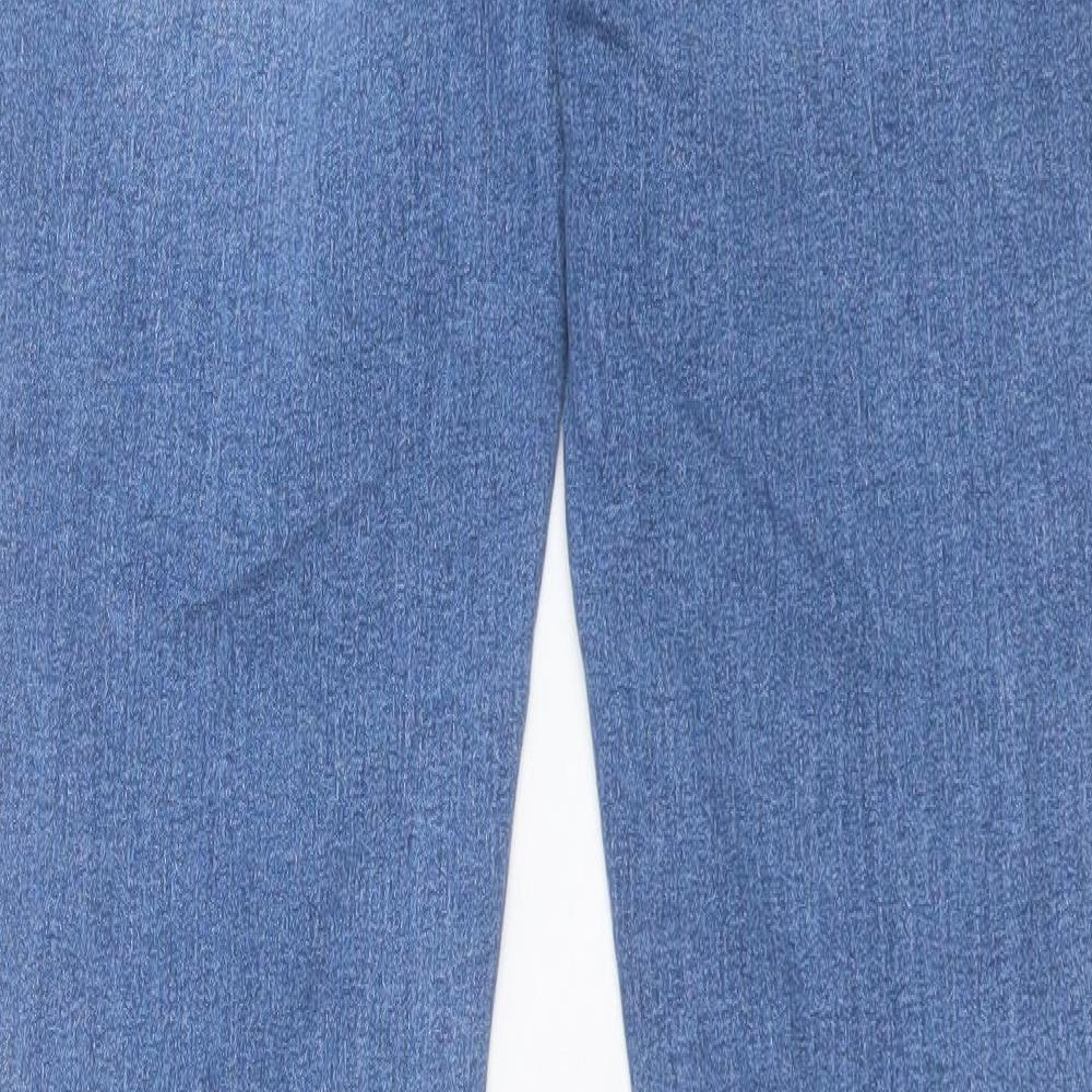 Marks and Spencer Womens Blue Cotton Skinny Jeans Size 10 L31 in Regular Button