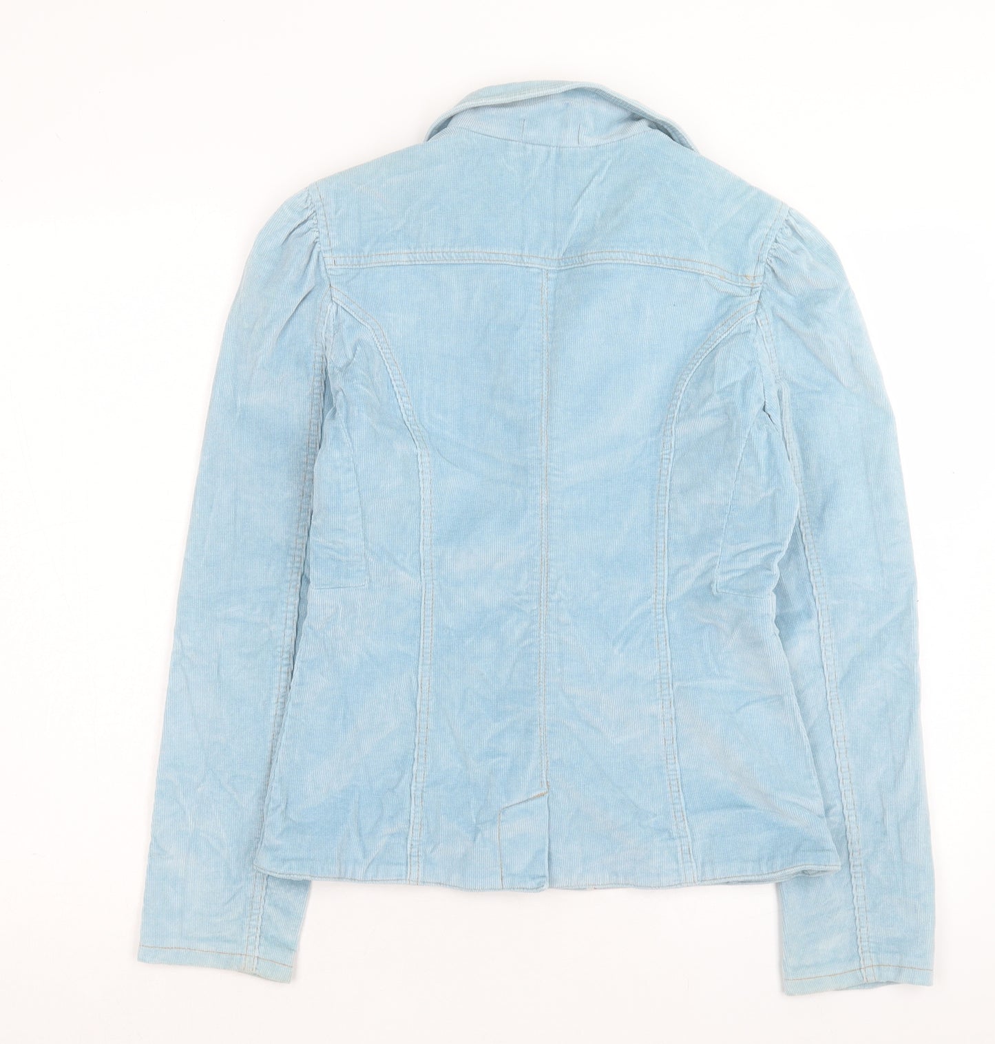 DNM Womens Blue Jacket Blazer Size 12 Button