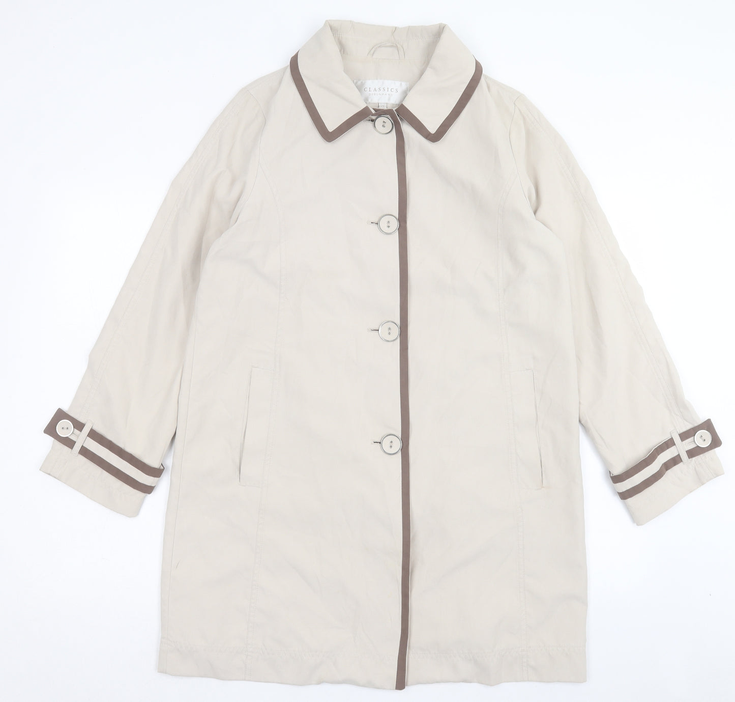 Debenhams Womens Ivory Jacket Size 12 Button
