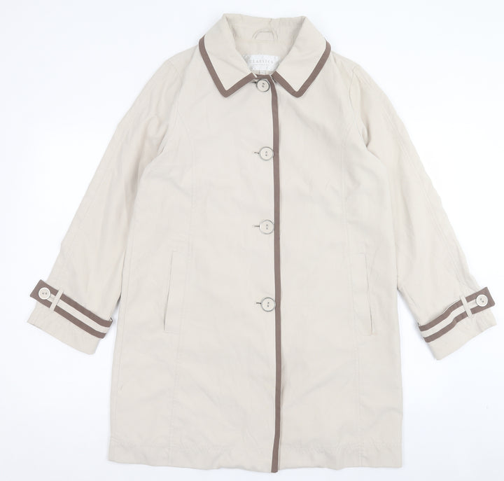 Debenhams Womens Ivory Jacket Size 12 Button