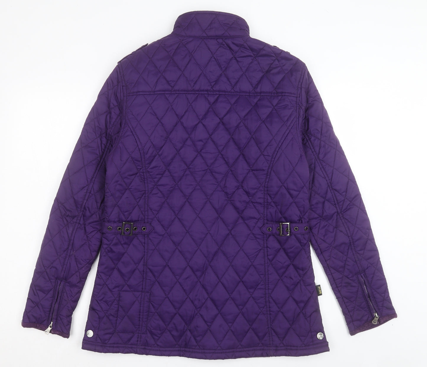 Le Breve Womens Purple Quilted Jacket Size XL Zip