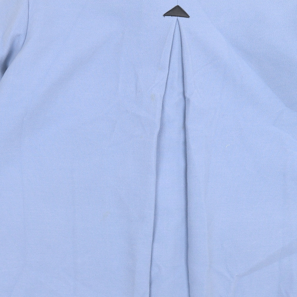 Special Collection Womens Blue Overcoat Coat Size 10 Button