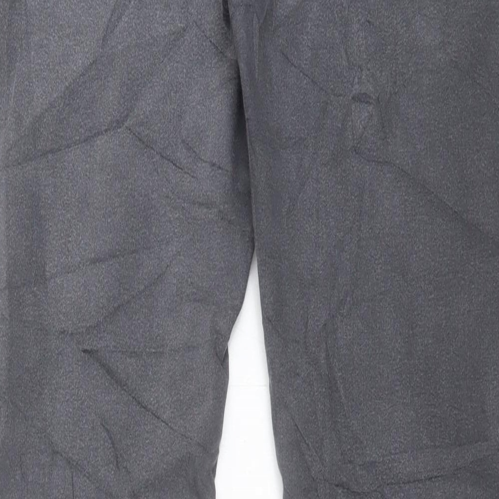 Marks and Spencer Womens Grey Cotton Straight Jeans Size 14 L30 in Regular Button