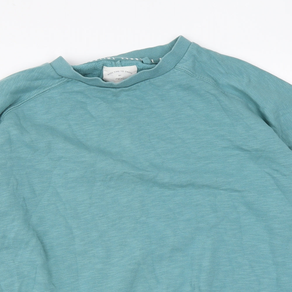 NEXT Womens Blue Cotton Pullover Sweatshirt Size M Pullover