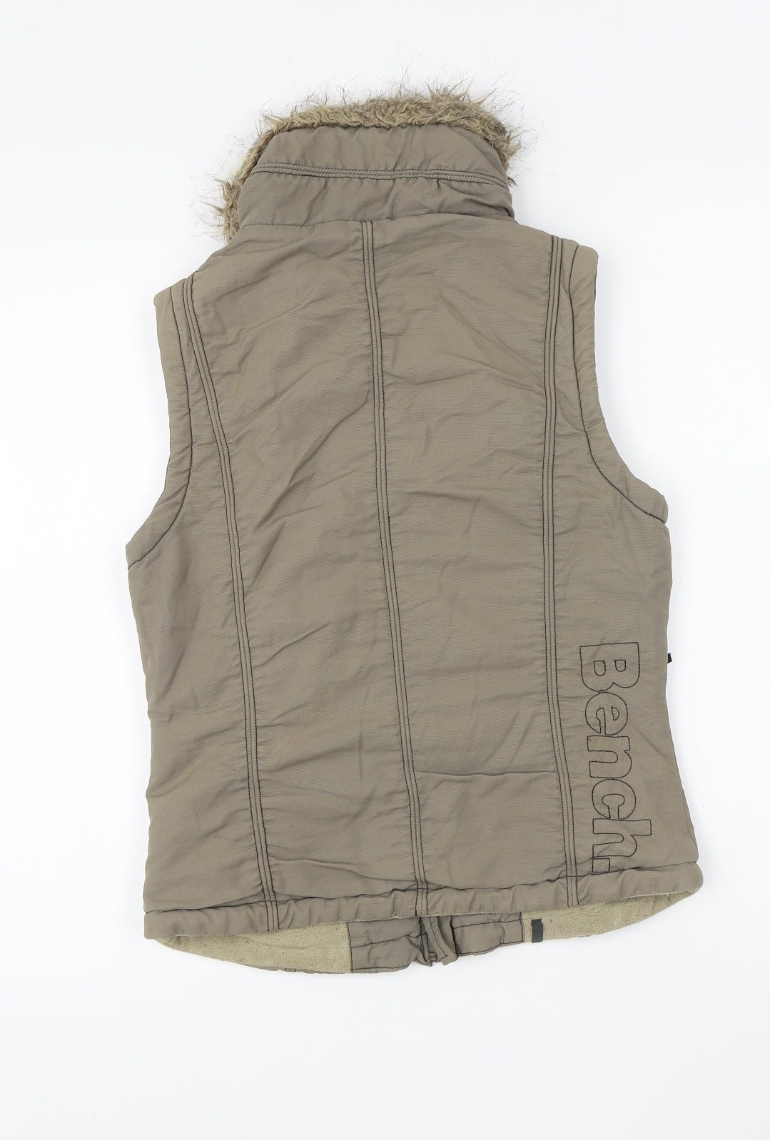 Bench Womens Green Gilet Jacket Size XS Zip