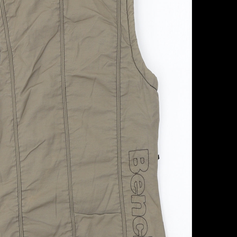 Bench Womens Green Gilet Jacket Size XS Zip