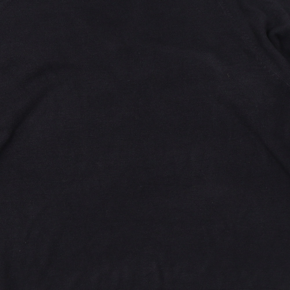 Marks and Spencer Mens Blue V-Neck Acrylic Pullover Jumper Size L