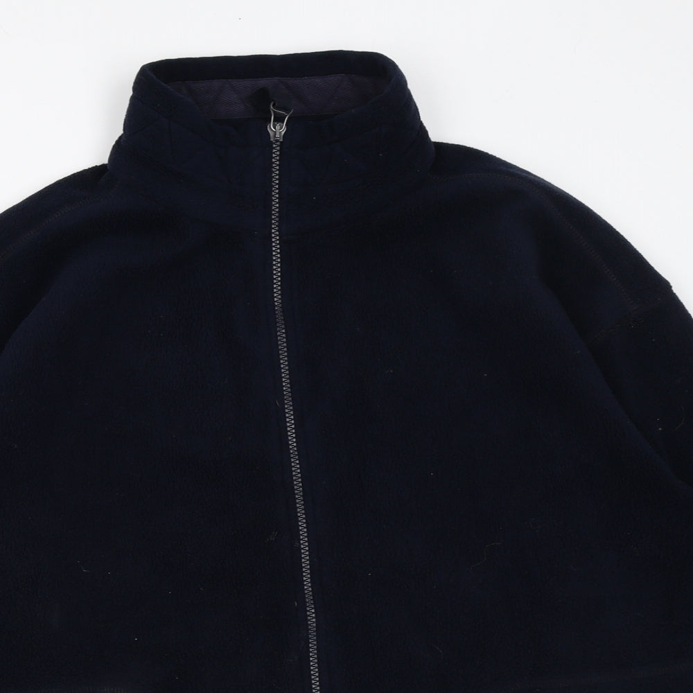 Marks and Spencer Womens Blue Polyester Full Zip Sweatshirt Size 10 Zip