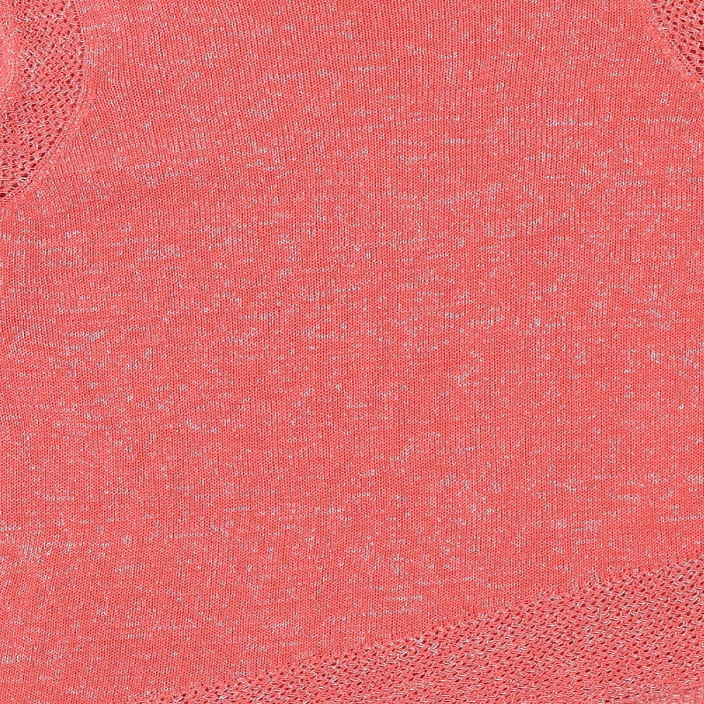 Per Una Womens Pink Round Neck Acrylic Pullover Jumper Size 14