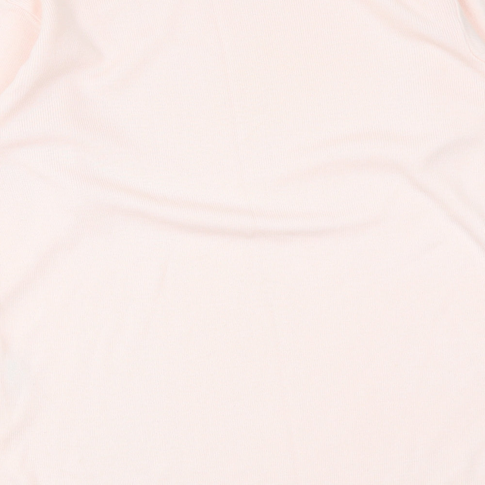 Marks and Spencer Womens Pink Round Neck Acrylic Pullover Jumper Size 10