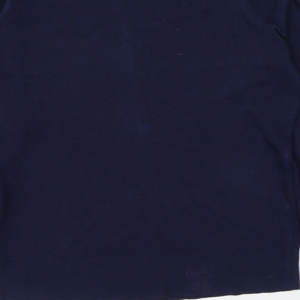 Atmosphere Womens Blue V-Neck Acrylic Pullover Jumper Size 16