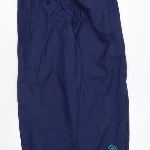 Ronhill Mens Blue Nylon Rain Trousers Trousers Size L L32 in Regular