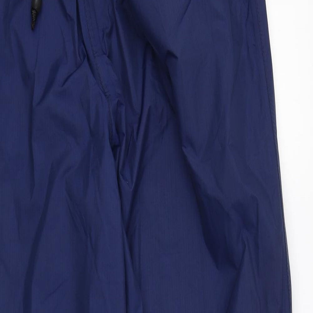 Ronhill Mens Blue Nylon Rain Trousers Trousers Size L L32 in Regular